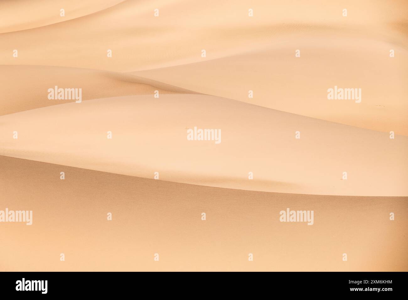 Linienmuster im Sand bei Mesquite Sand Dunes Stockfoto