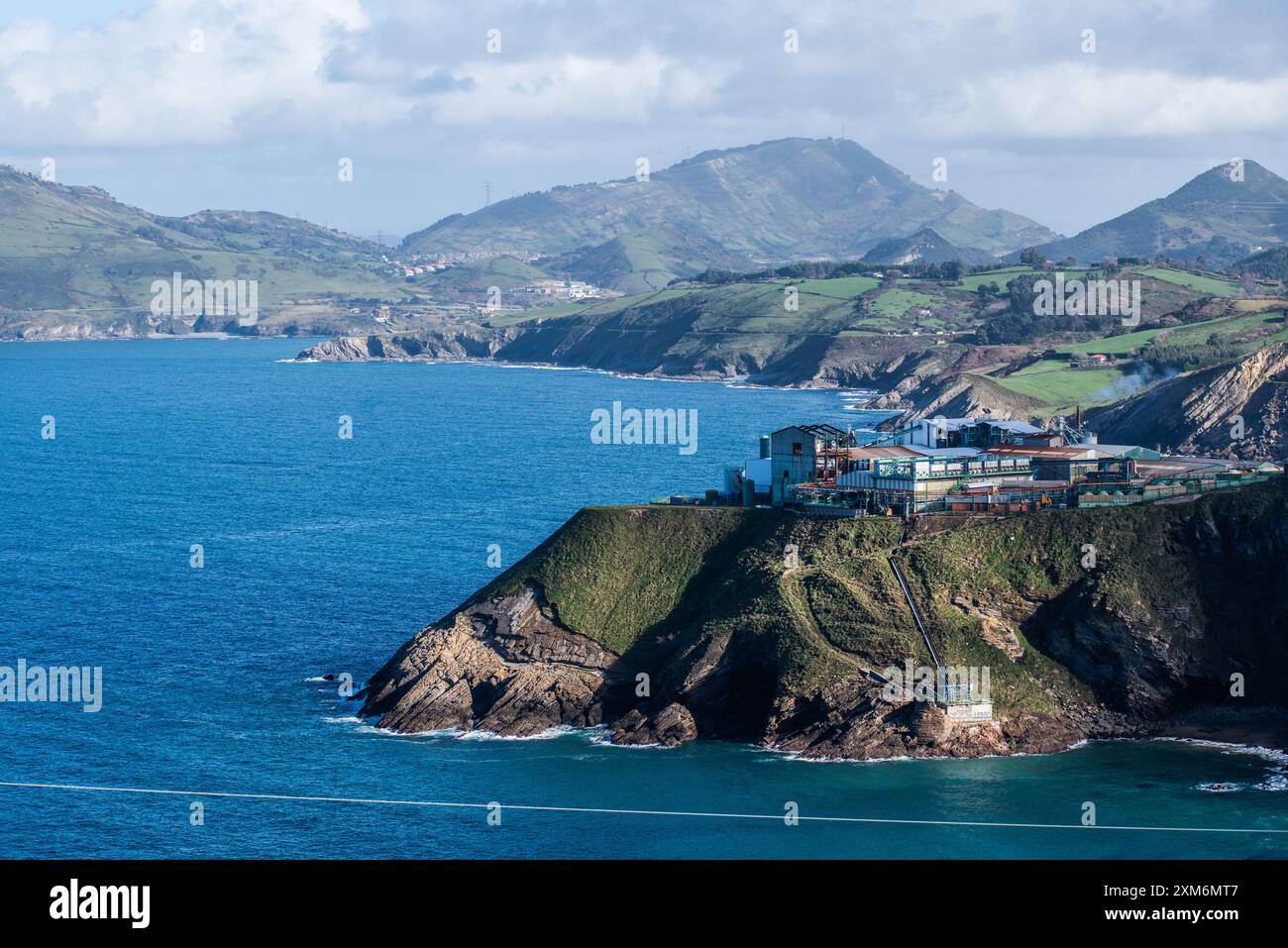 Küstenblick, Pais Vasco, Spanien Stockfoto