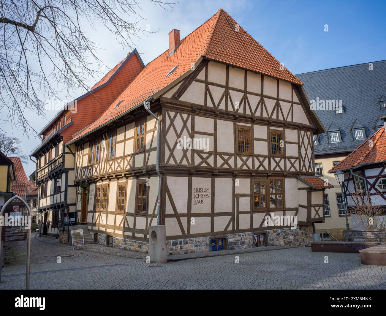 Museum Schiefes Haus, Wernigerode, Harz, Bezirk Harz, Sachsen-Anhalt, Deutschland, Europa Stockfoto