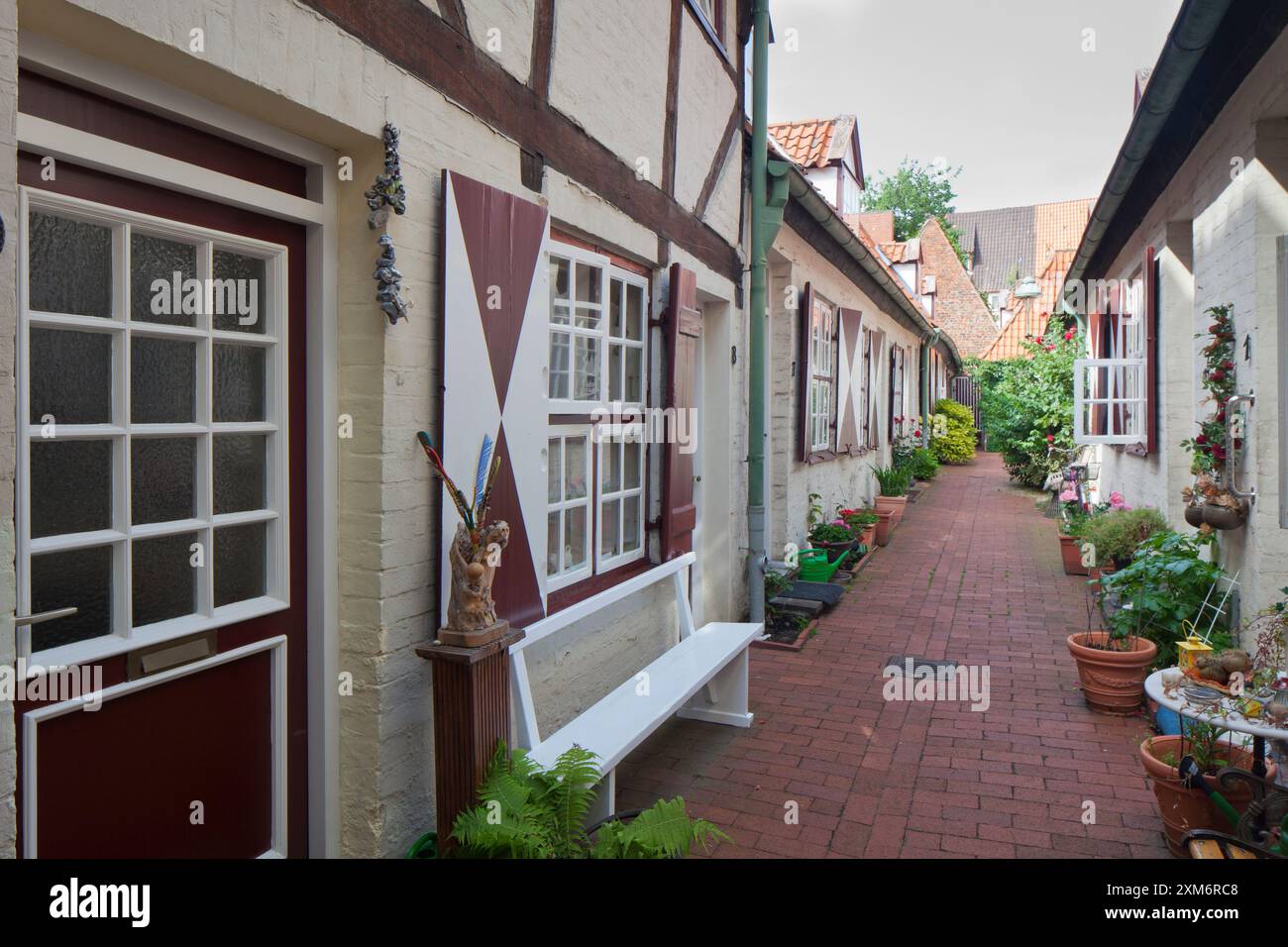 Von Hoeveln-Gang, Hansestadt Lübeck, UNESCO-Weltkulturerbe, Schleswig-Holstein, Deutschland Stockfoto