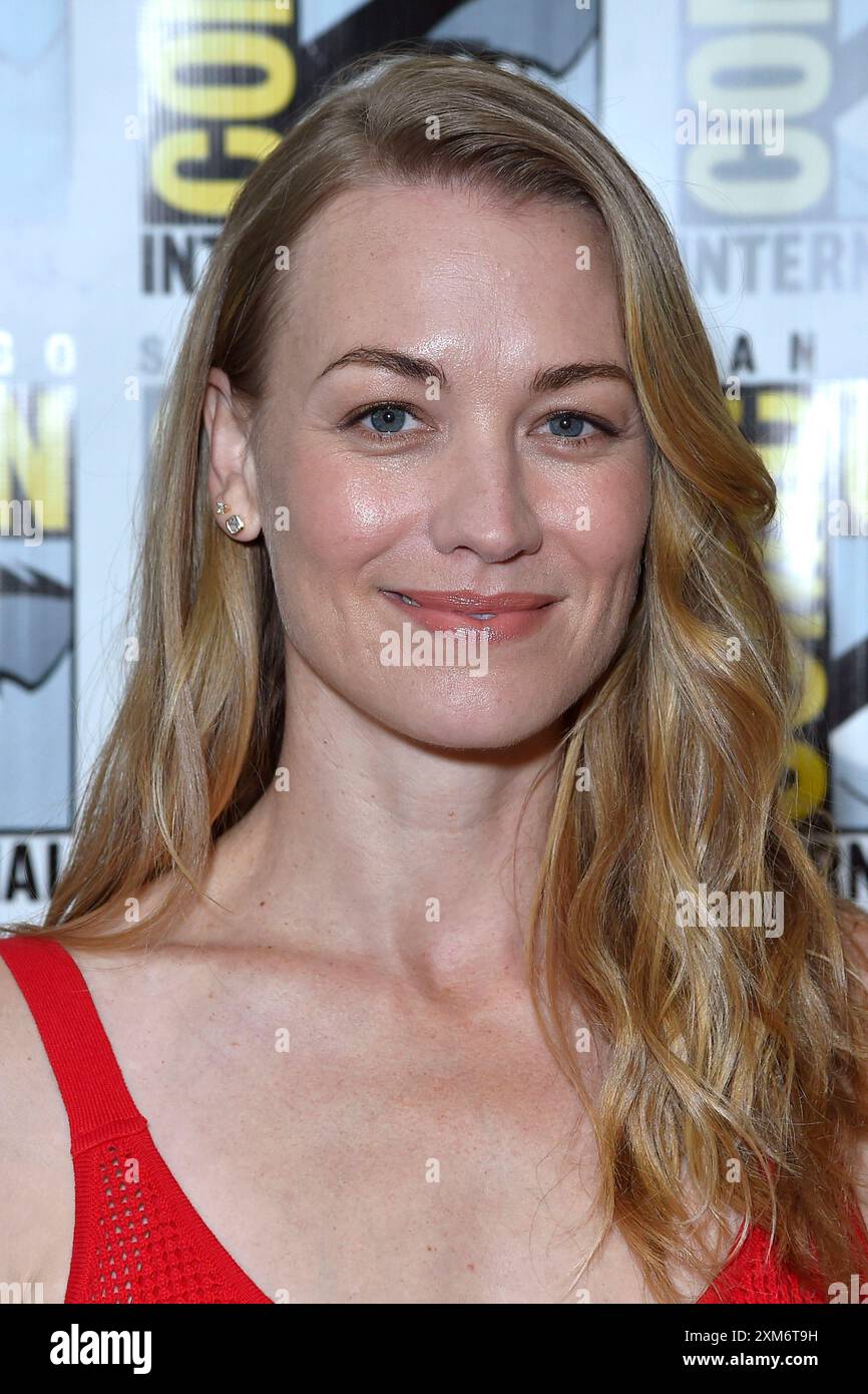 Yvonne Strahovski beim Photocall zur Peacock-Serie Teacup auf der San Diego Comic-Con International 2024 im Hilton Bayfront Hotel. San Diego, 25.07.2024 *** Yvonne Strahovski beim Fotobesuch für die Peacock Series Teetasse auf der San Diego Comic Con International 2024 im Hilton Bayfront Hotel San Diego, 25 07 2024 Foto:xD.xStarbuckx/xFuturexImagex Teetasse 4713 Stockfoto