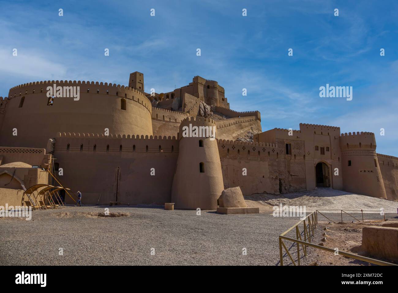 Arg-e BAM, BAM Zitadelle, in der Nähe der Stadt Kerman, iran, 7. märz 2023 - nach dem Erdbeben wieder aufgebaut, Iran Stockfoto