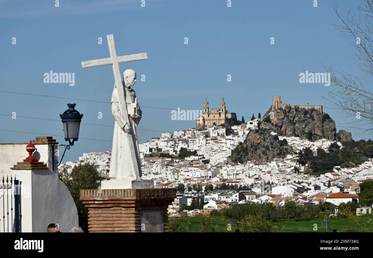 Olvera auf der Route der Weißen Dörfer, Andalusien, Spanien Stockfoto