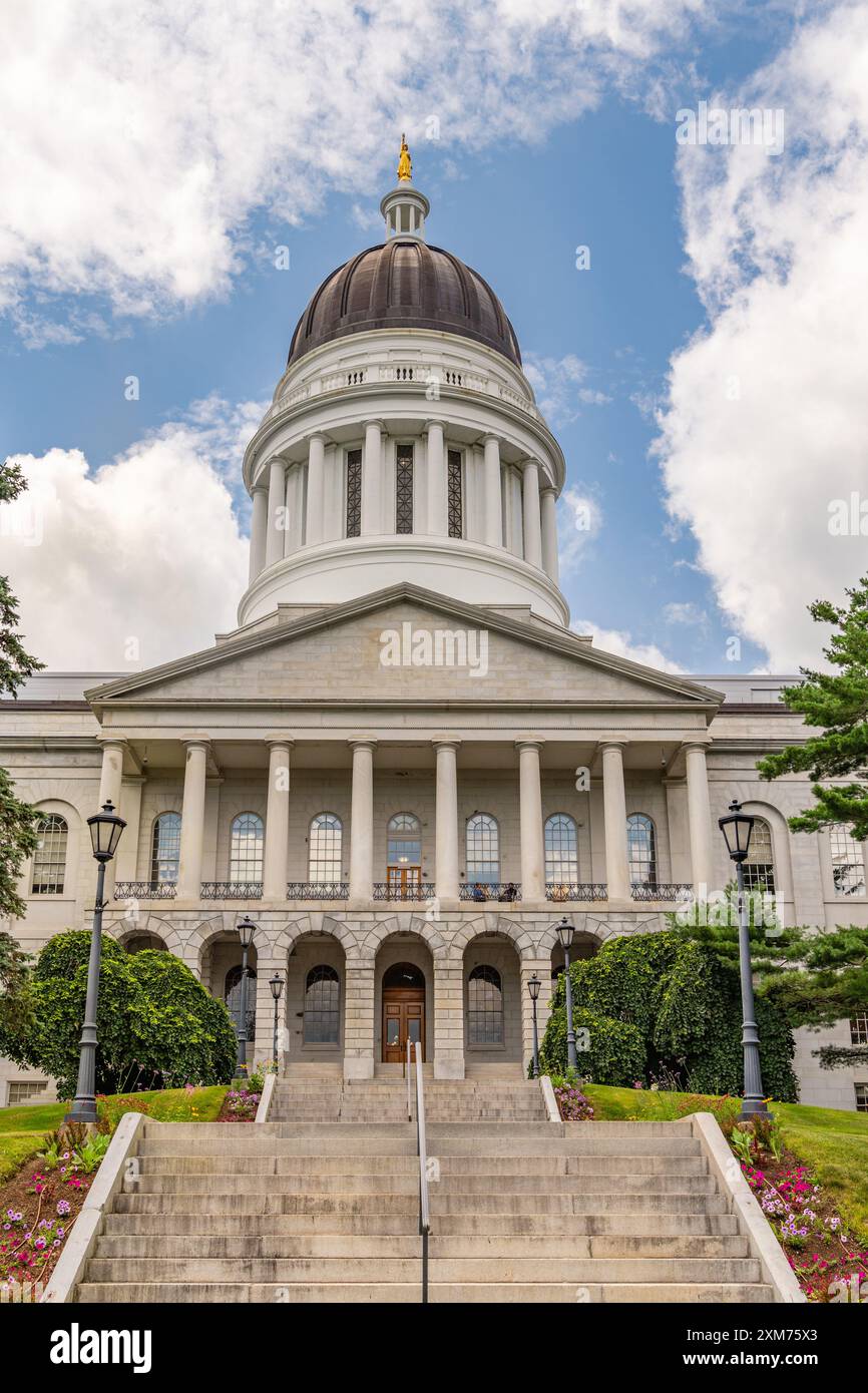 State Capitol Building in Augusta, Maine Stockfoto