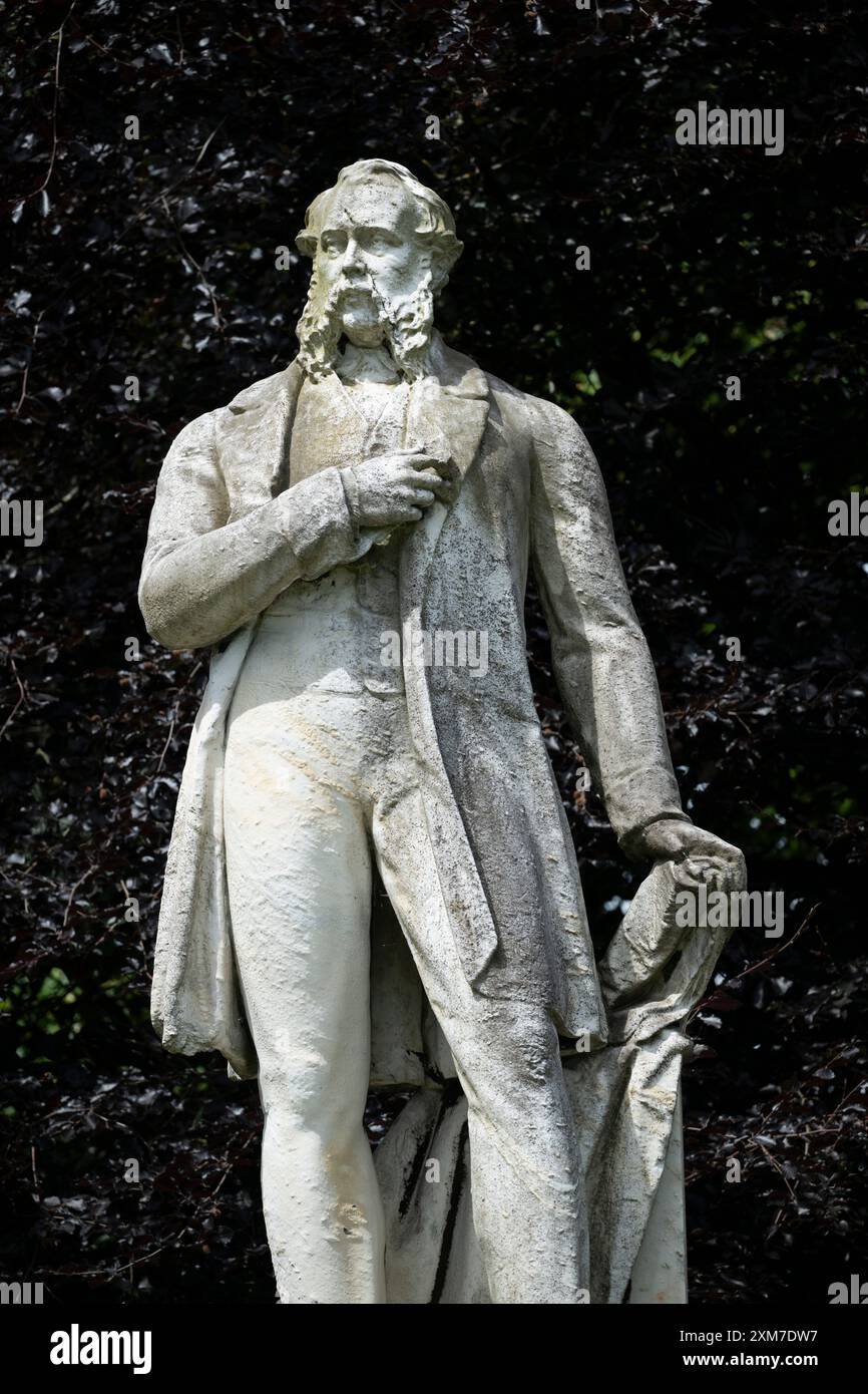 Statue von Lister in Lister Park Bradford UK Stockfoto