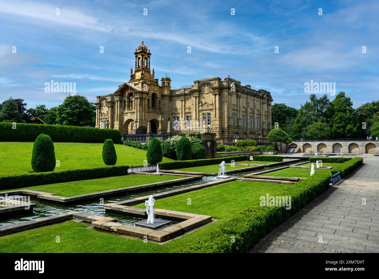 Cartright Hall im Lister Park Bradford, Großbritannien Stockfoto