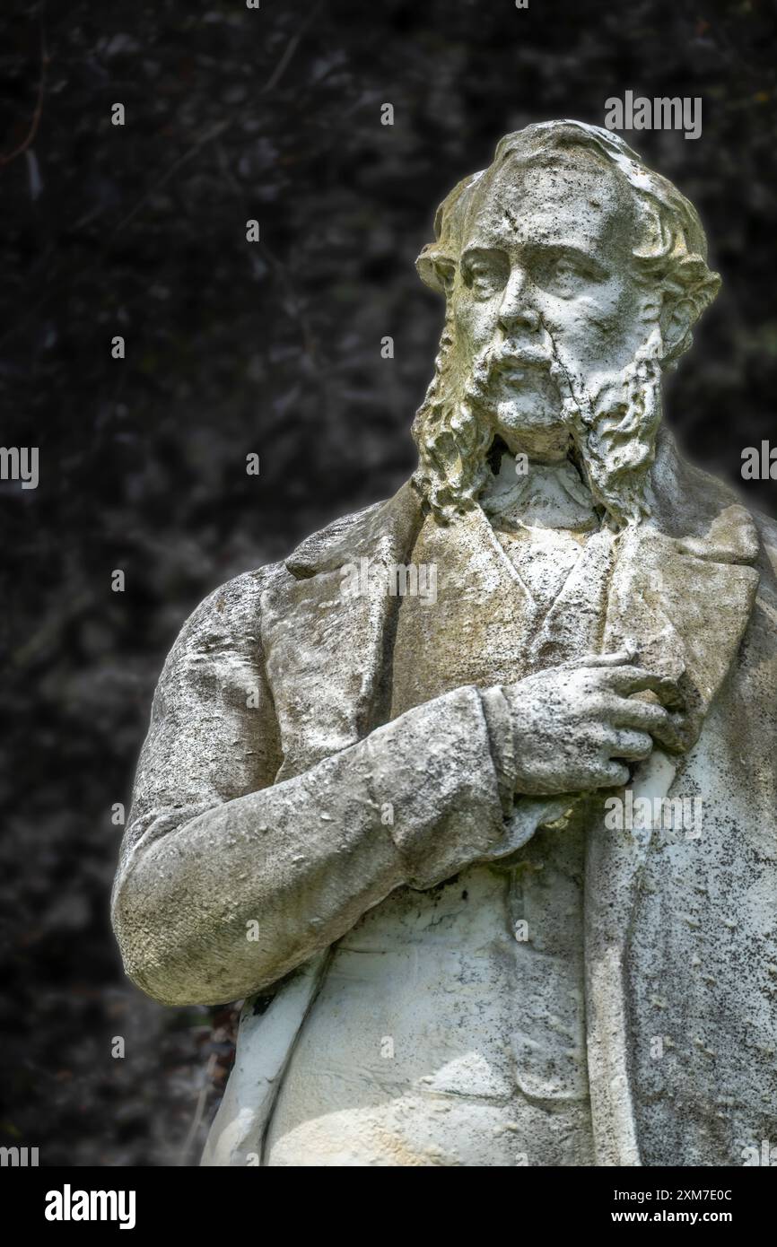 Statue von Lister in Lister Park Bradford UK Stockfoto