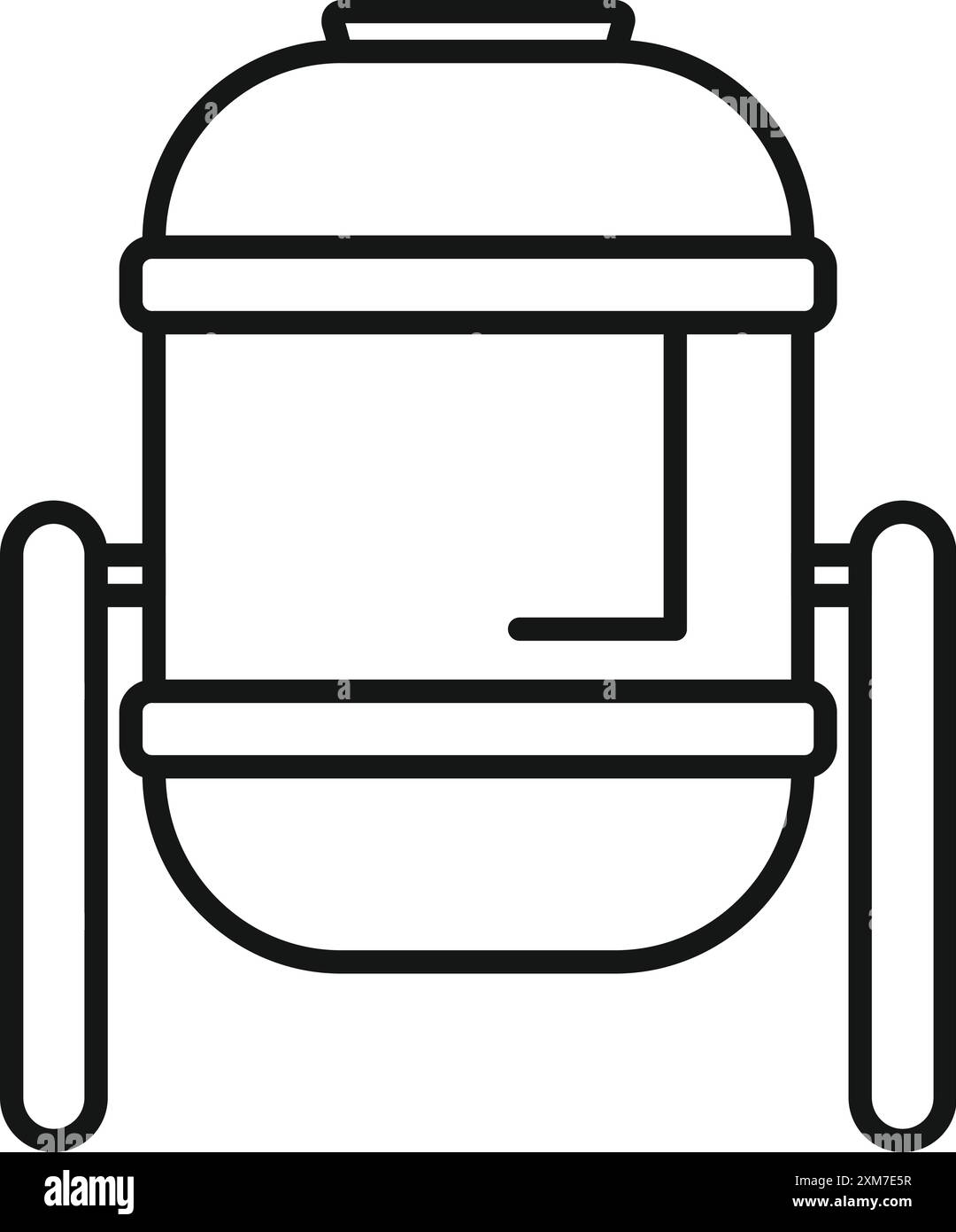 Mobiler Wassertank zur Bewässerung in der Landwirtschaft Stock Vektor