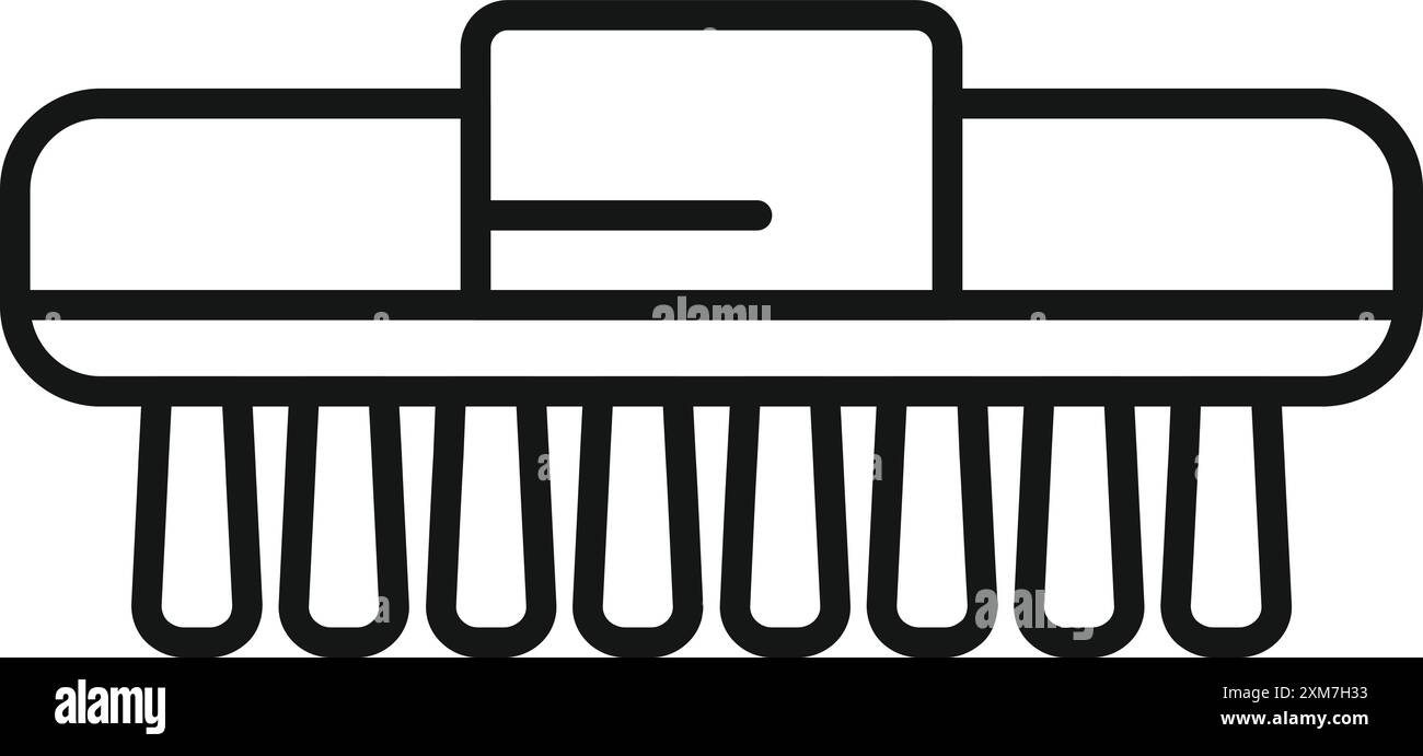 Elektrisches Haarwachstumsgerät, das Haarfollikel für gesundes Haarwachstum stimuliert Stock Vektor