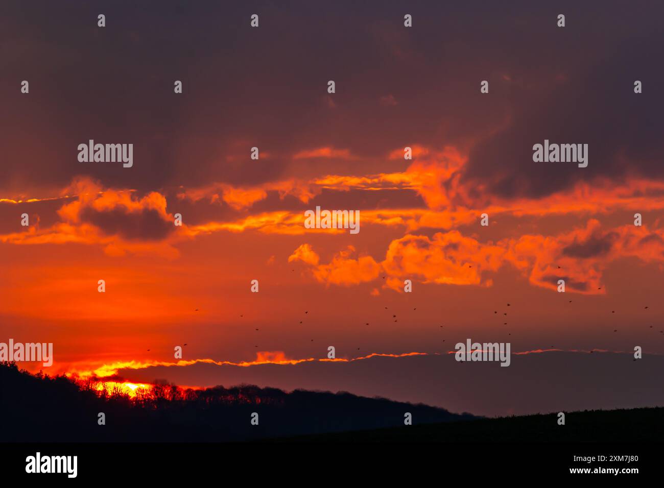 Der Hintergrund des schönen Himmels, bunt des Himmels. Stockfoto