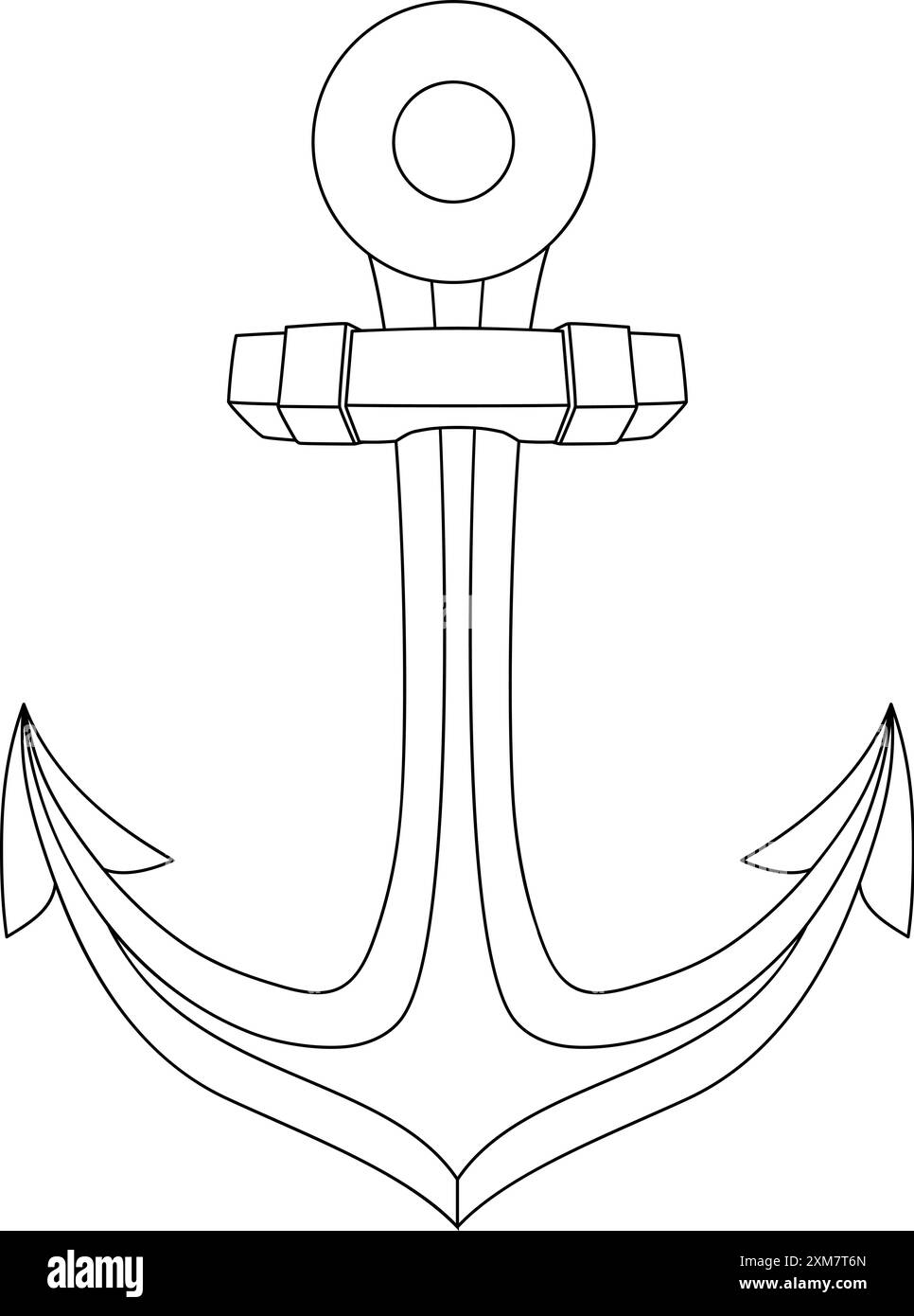 Schiffsanker Nautische Illustration Stock Vektor