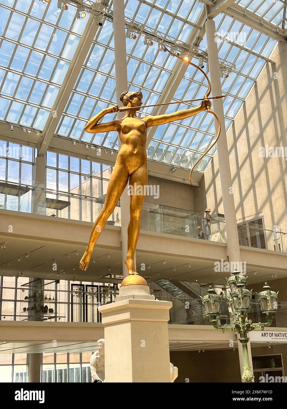 Diana. Bronze, von Augustus Saint-Gaudens amerikanischer Guss von E. Gruet French. 1893–94 ... The American Wing im Metrtopolitan Museum in New York City. Stockfoto