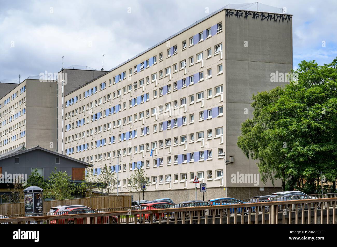 Sozialwohnungen von Glasgow West Housing Association, Saint Vincent Terrace, Glasgow, Schottland, Vereinigtes Königreich, Europa Stockfoto