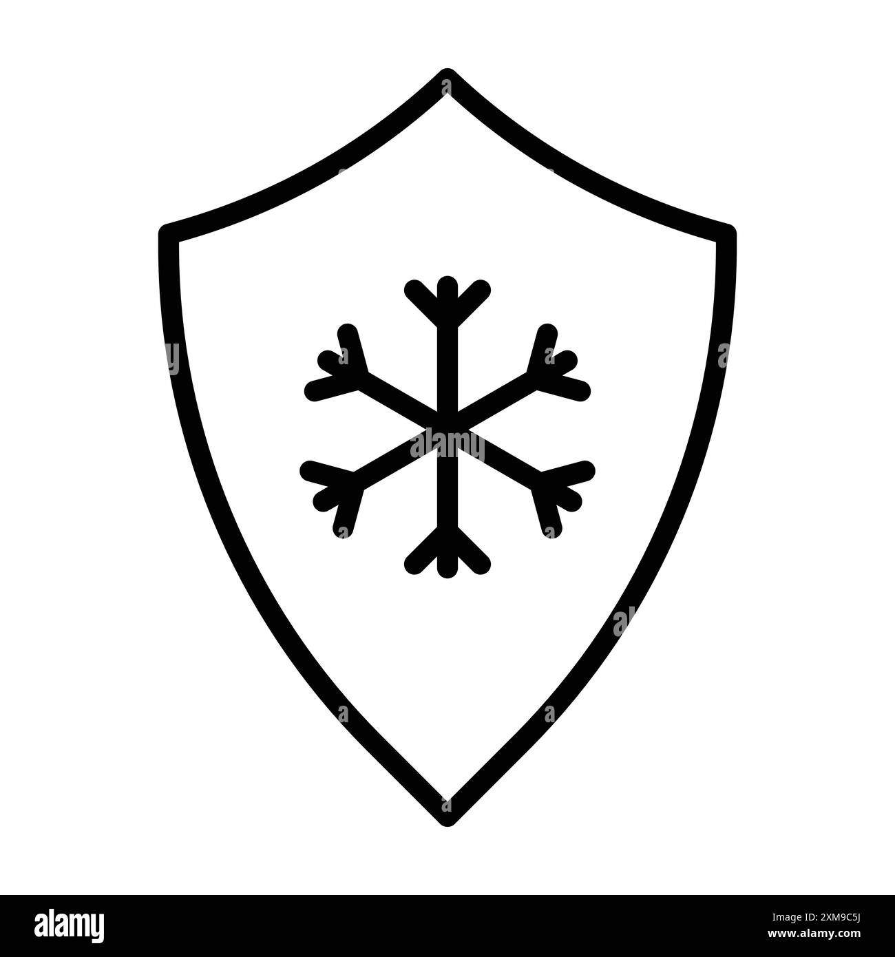 Frostbeständige Icon-Logo-Set-Kollektion in Schwarz-weiß für Web-Zwecke Stock Vektor