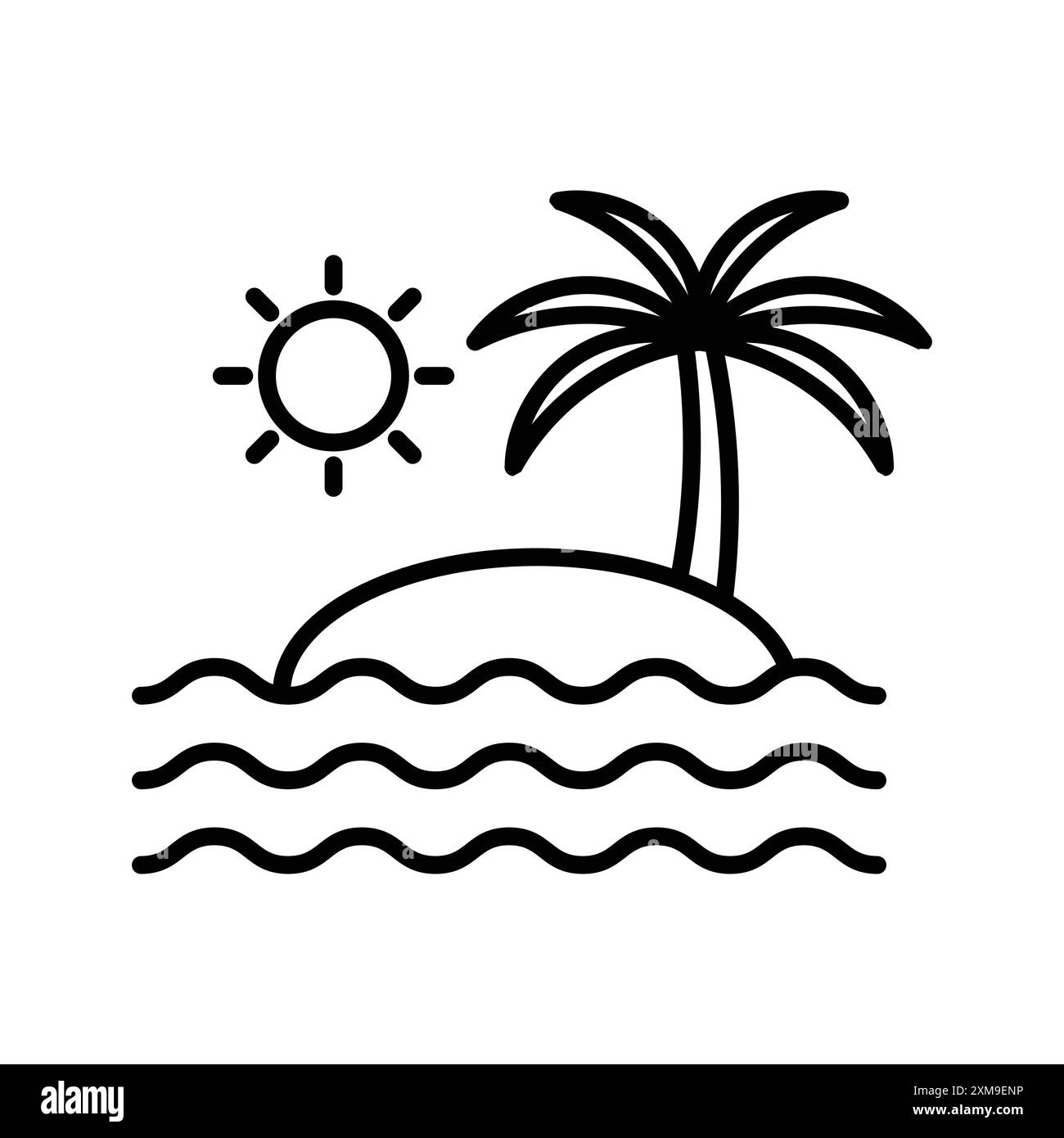 Kollektion mit linearen Logomarken in Schwarz-weiß für das Web Stock Vektor