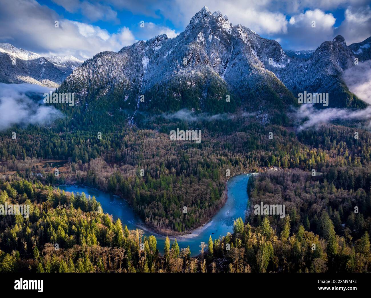 Die Middle Fork Snoqualmie Natural Resources Conservation Area (NRCA) wurde 2011 in North Bend (Washington) gegründet. Stockfoto