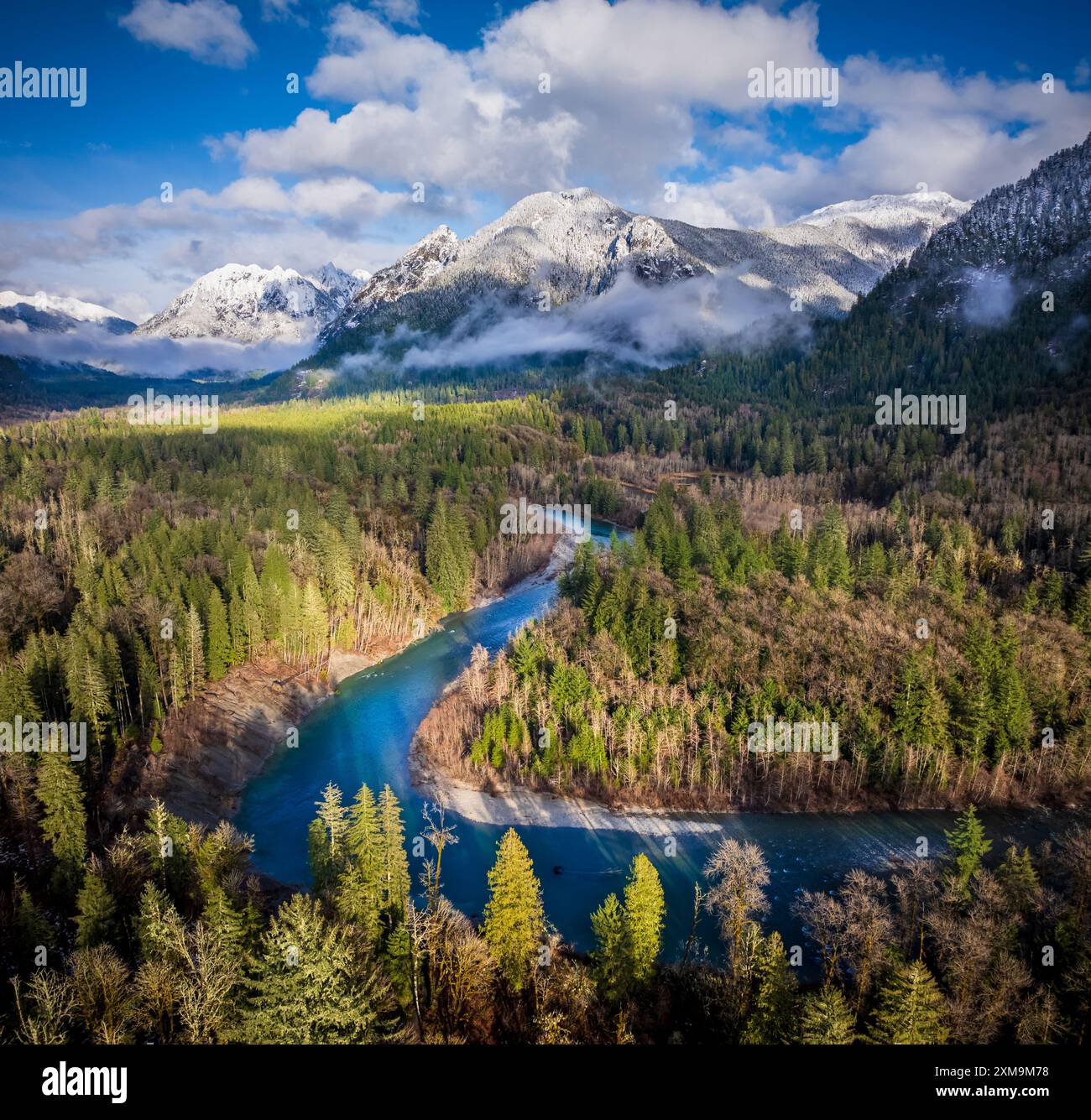 Die Middle Fork Snoqualmie Natural Resources Conservation Area (NRCA) wurde 2011 in North Bend (Washington) gegründet. Stockfoto