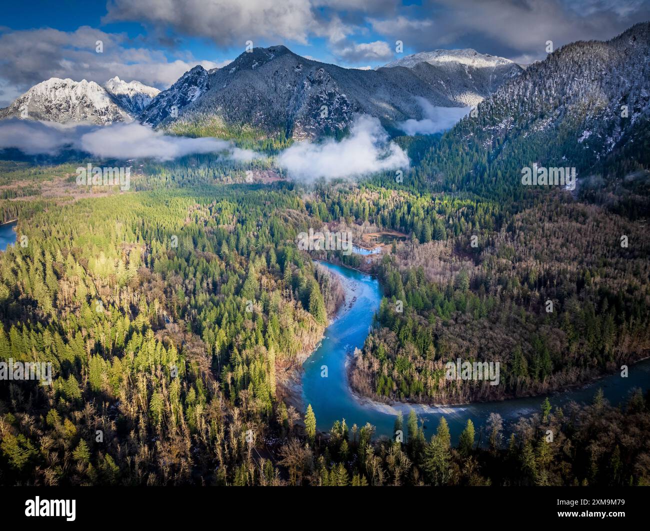 Die Middle Fork Snoqualmie Natural Resources Conservation Area (NRCA) wurde 2011 in North Bend (Washington) gegründet. Stockfoto
