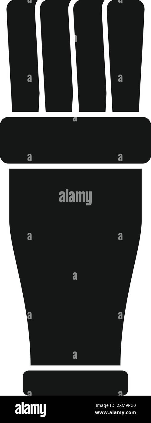 Optisches Kabelrollensymbol in schlichtem Stil, repräsentiert Hochgeschwindigkeits-Internetverbindung Stock Vektor