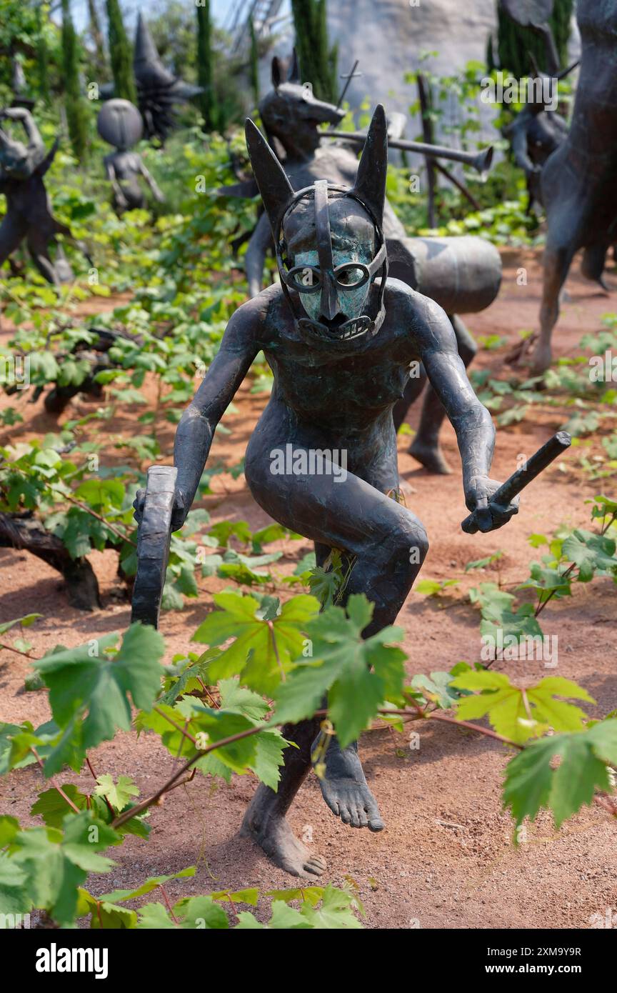 Innenansicht, die Rites of Dionysos, mediterranes Biome, das Eden-Projekt, Tregrehan Mills, Bodelva, England, Großbritannien Stockfoto