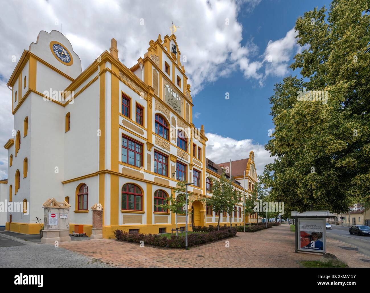 Luitpold Primary School, 1901 im Jugendstil erbaut, Memmelsdorfer Str. 7A, Bamberg, Oberfranken, Bayern, Deutschland Stockfoto