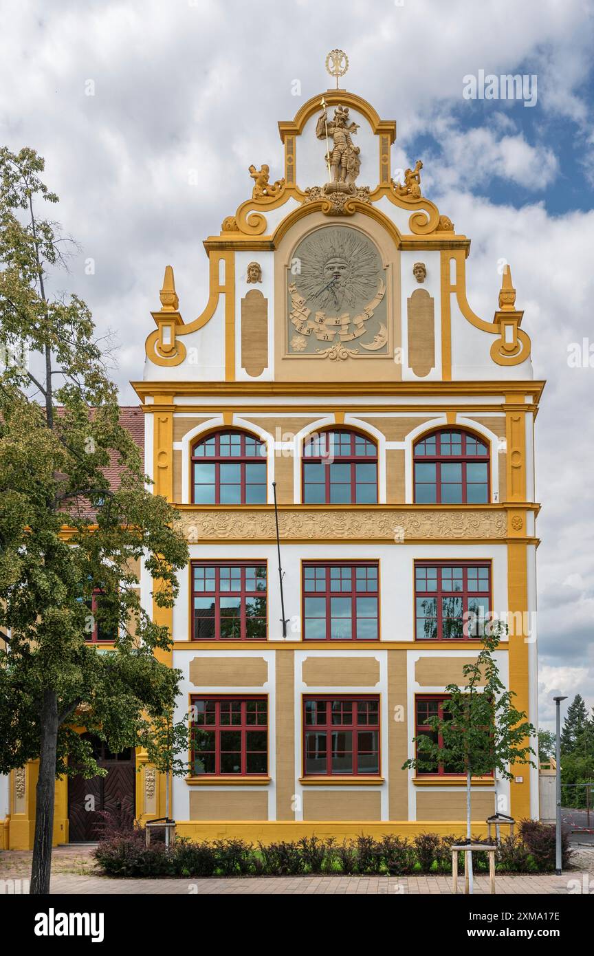 Luitpold Primary School, 1901 im Jugendstil erbaut, Memmelsdorfer Str. 7A, Bamberg, Oberfranken, Bayern, Deutschland Stockfoto