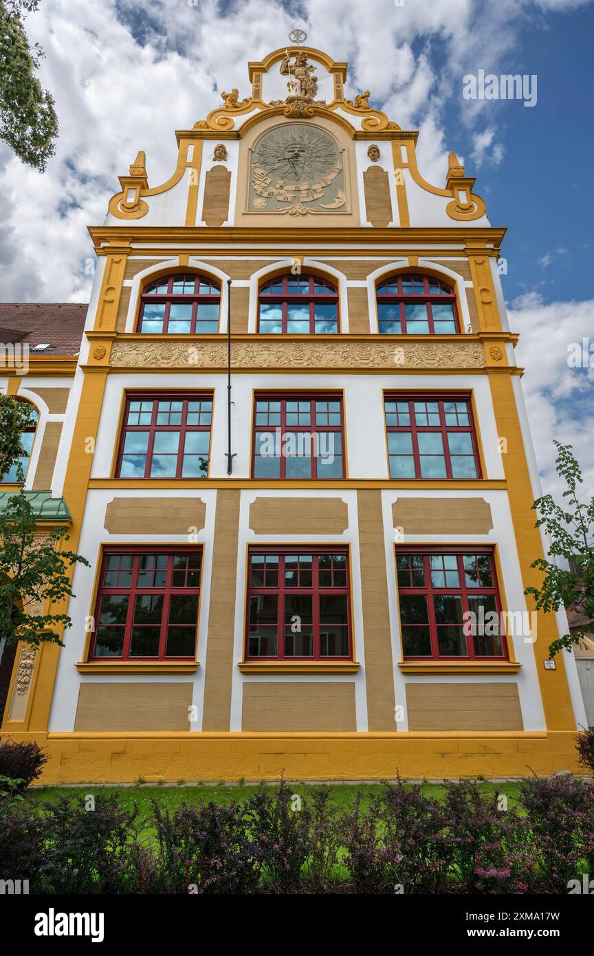 Luitpold Primary School, 1901 im Jugendstil erbaut, Memmelsdorfer Str. 7A, Bamberg, Oberfranken, Bayern, Deutschland Stockfoto