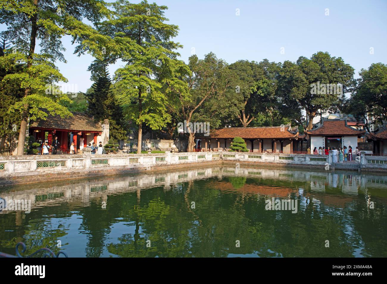 Literaturtempel in der Altstadt von Hanoi, Vietnam Stockfoto