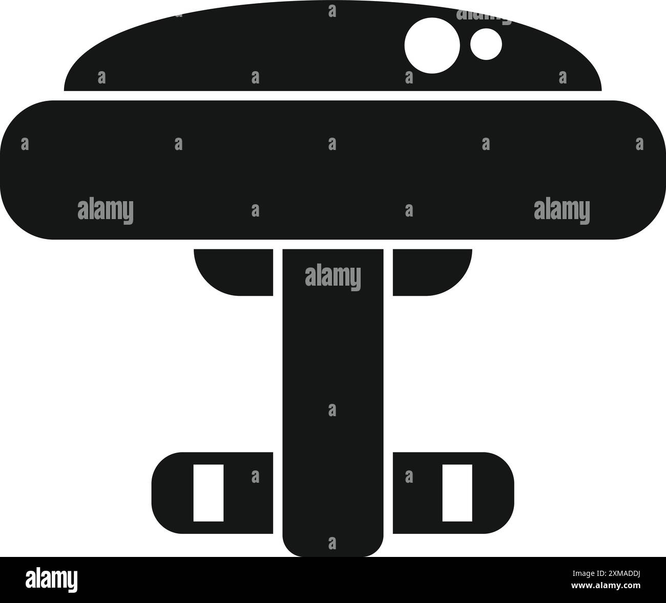 Schwarz-weiße Silhouette eines Raumschiffs, das die Galaxie erforscht Stock Vektor