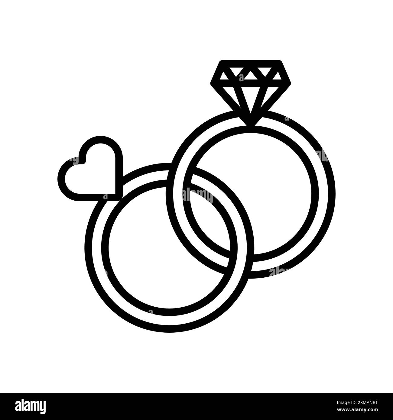 Set mit linearen Logomarken in Schwarz und weiß für Web-Zwecke Stock Vektor