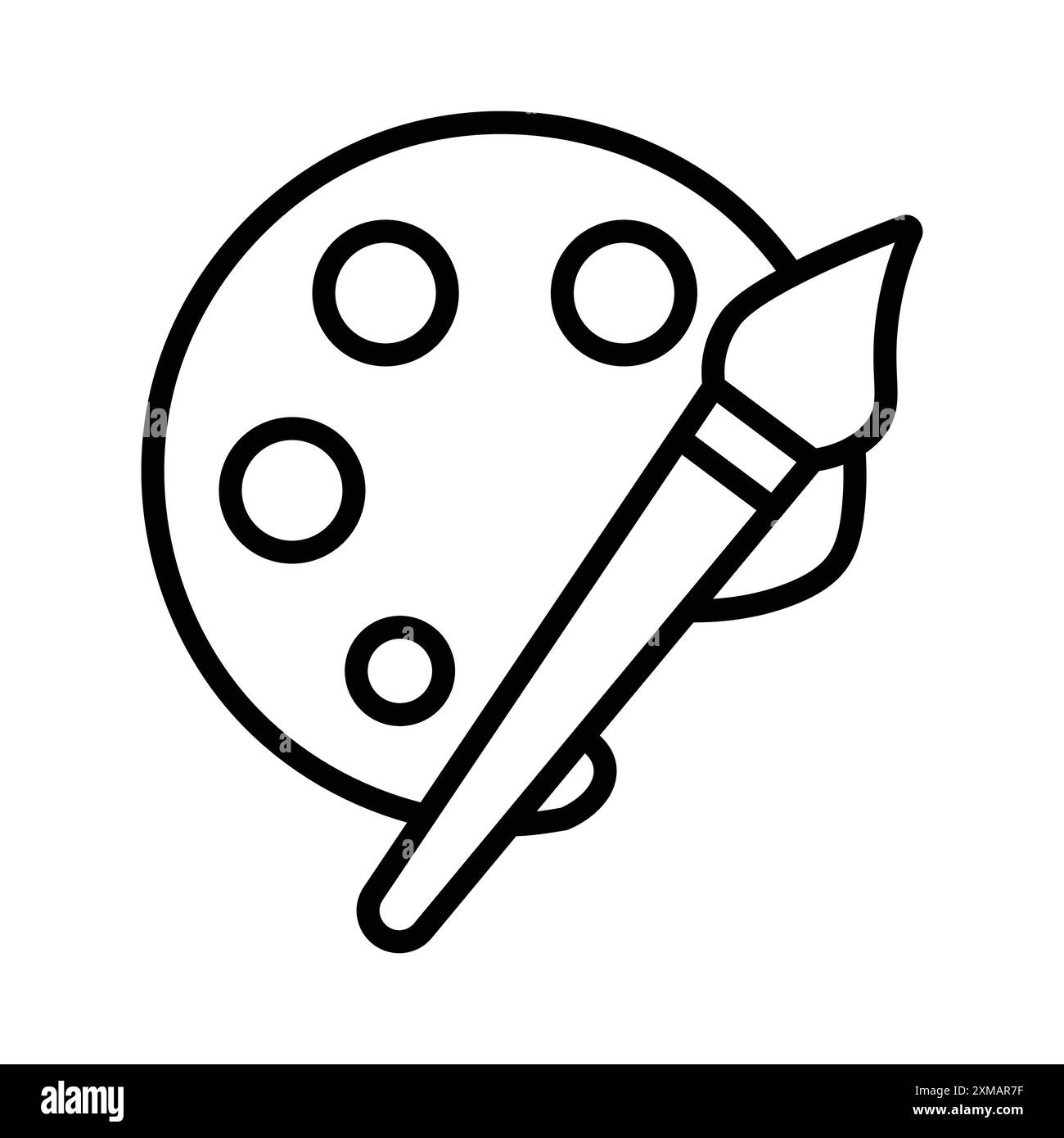 Farbsymbole für lineare Logomarkensätze in Schwarz-weiß für Web Stock Vektor