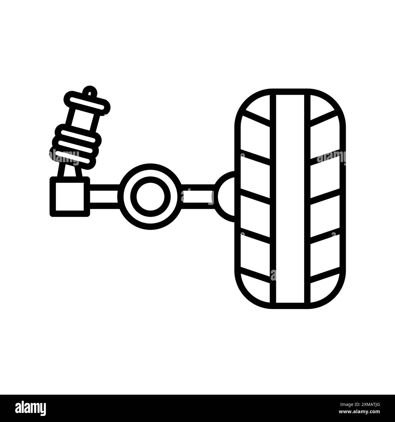 Symbol für die Radausrichtung, lineare Logomarkensätze in Schwarz-weiß für Web Stock Vektor