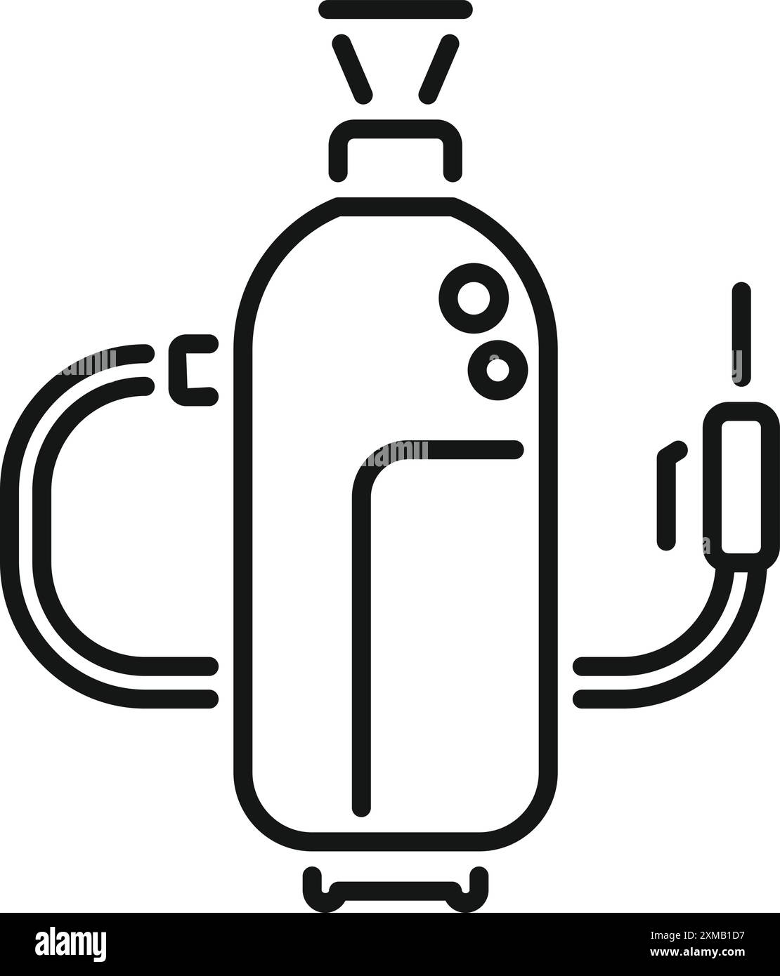 Die professionelle Sprühmaschine reinigt und reinigt Stock Vektor