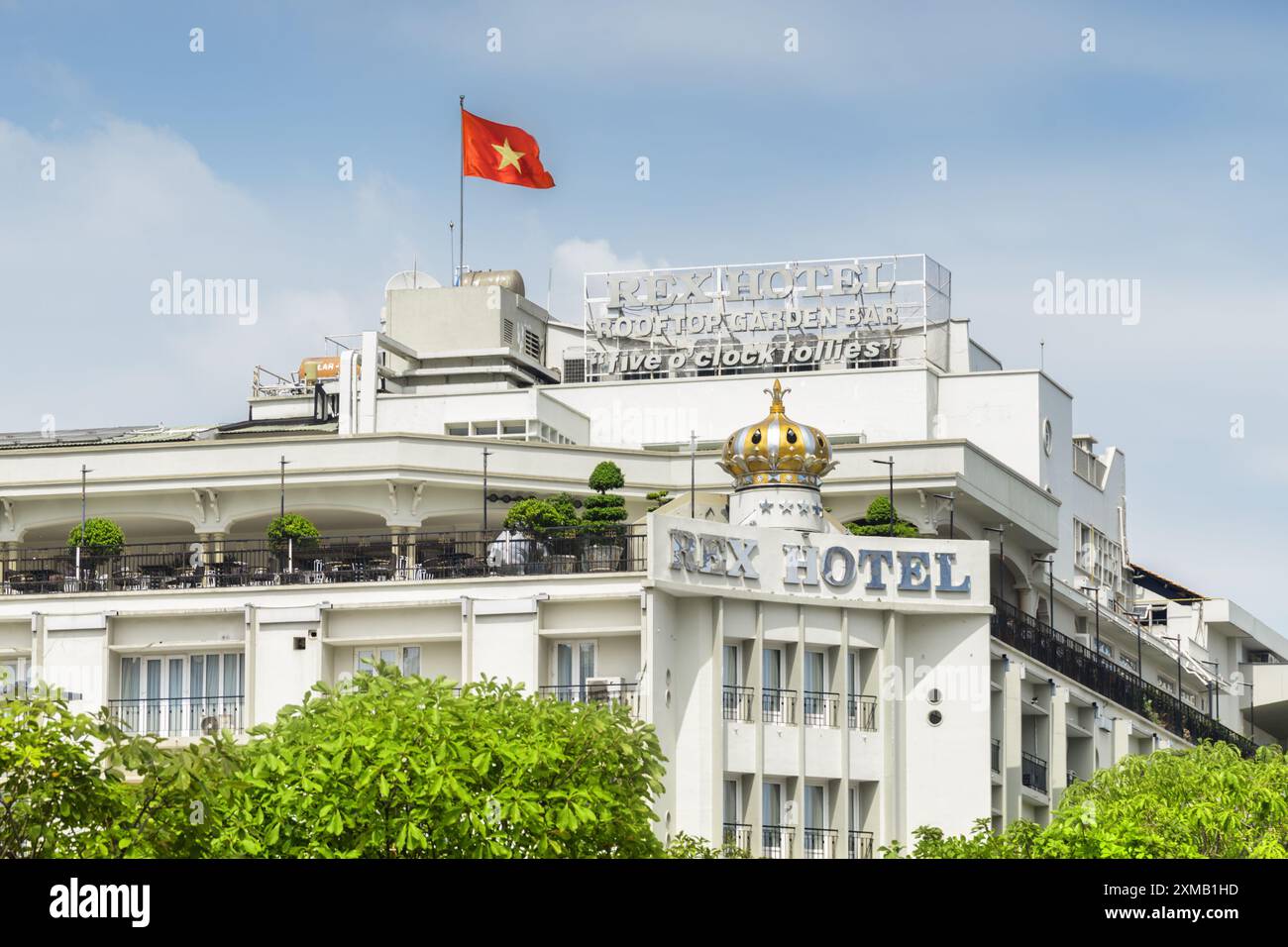 Fassade des Rex Hotels, Ho Chi Minh City, Vietnam Stockfoto