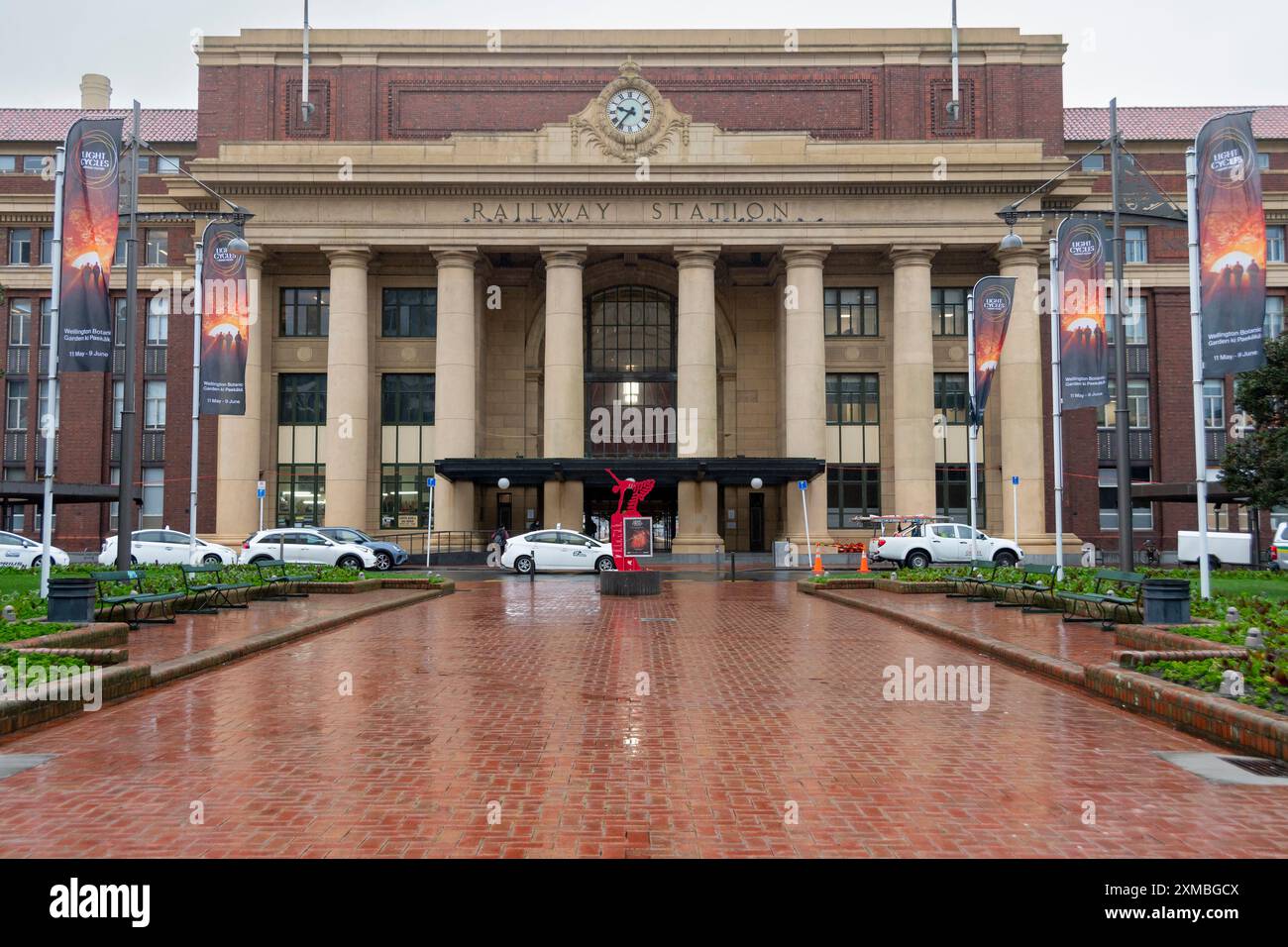 Bahnhof Wellington, Eingangshalle, Wellington. Nordinsel, Neuseeland Stockfoto