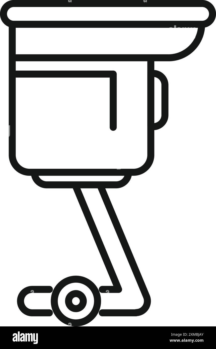 Moderne Überwachungskameraaufzeichnung für Sicherheit und Überwachung Stock Vektor