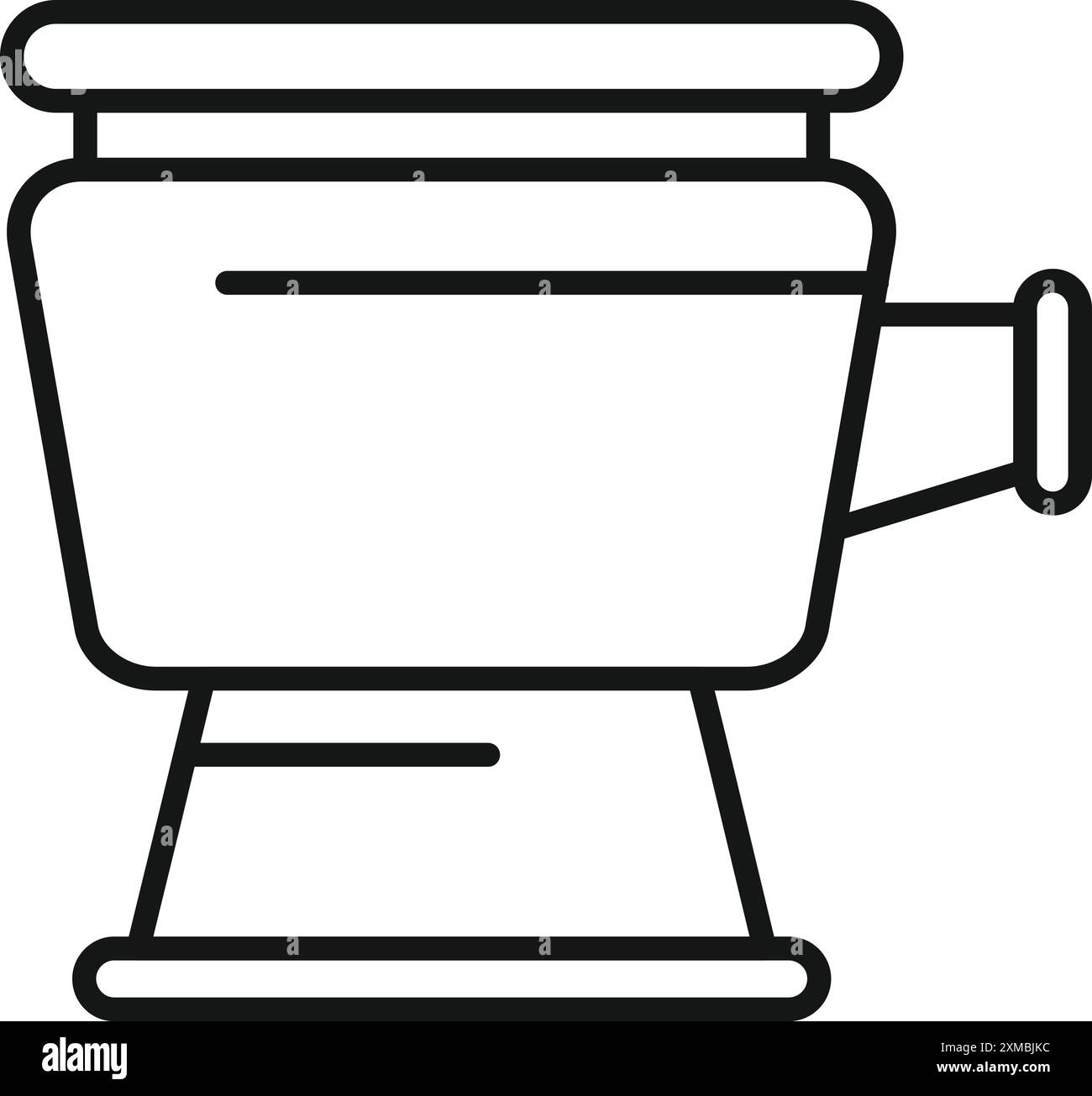 Das Symbol einer Wasserpumpe, die für die Bewässerung in der Landwirtschaft verwendet wird Stock Vektor