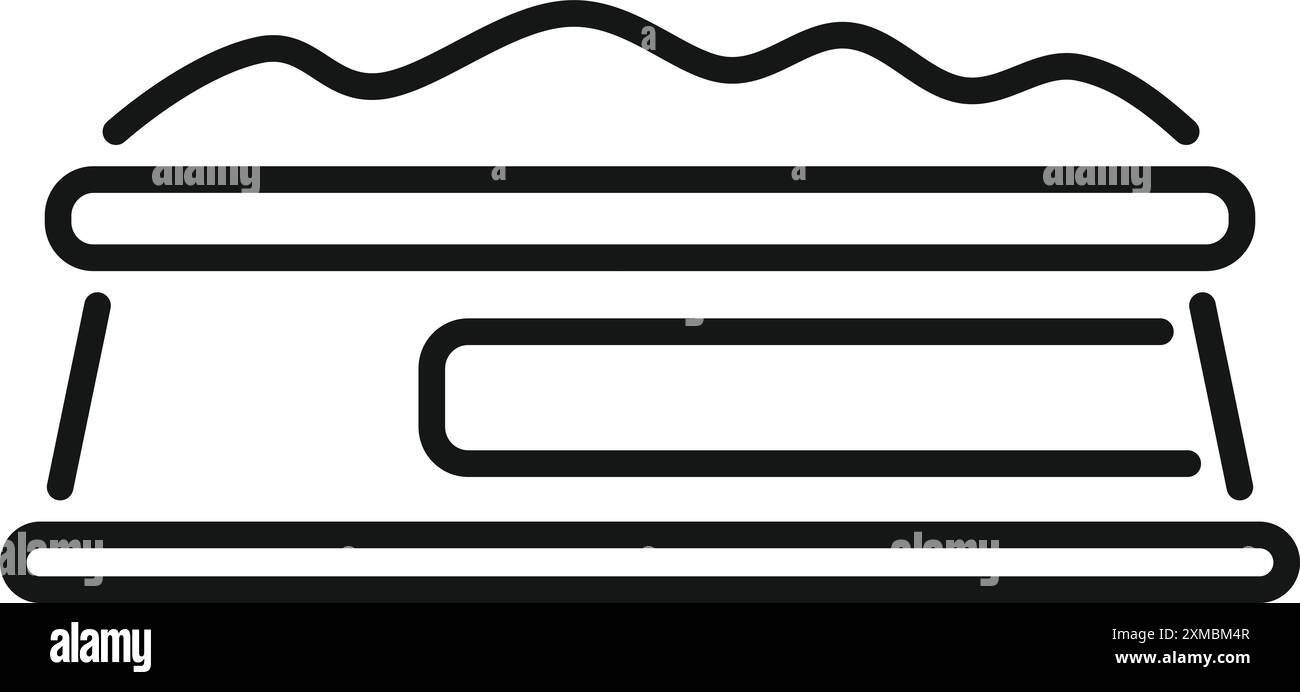 Dieses minimalistische Symbol steht für eine Dampfgarderobe, die perfekt für ein Logo für Wäschereiservice oder ein Piktogramm für Haushaltsgeräte geeignet ist Stock Vektor Dieses minimalistische Symbol steht für eine Dampfgarderobe, die perfekt für ein Logo für Wäschereiservice oder ein Piktogramm für Haushaltsgeräte geeignet ist Stock Vektor