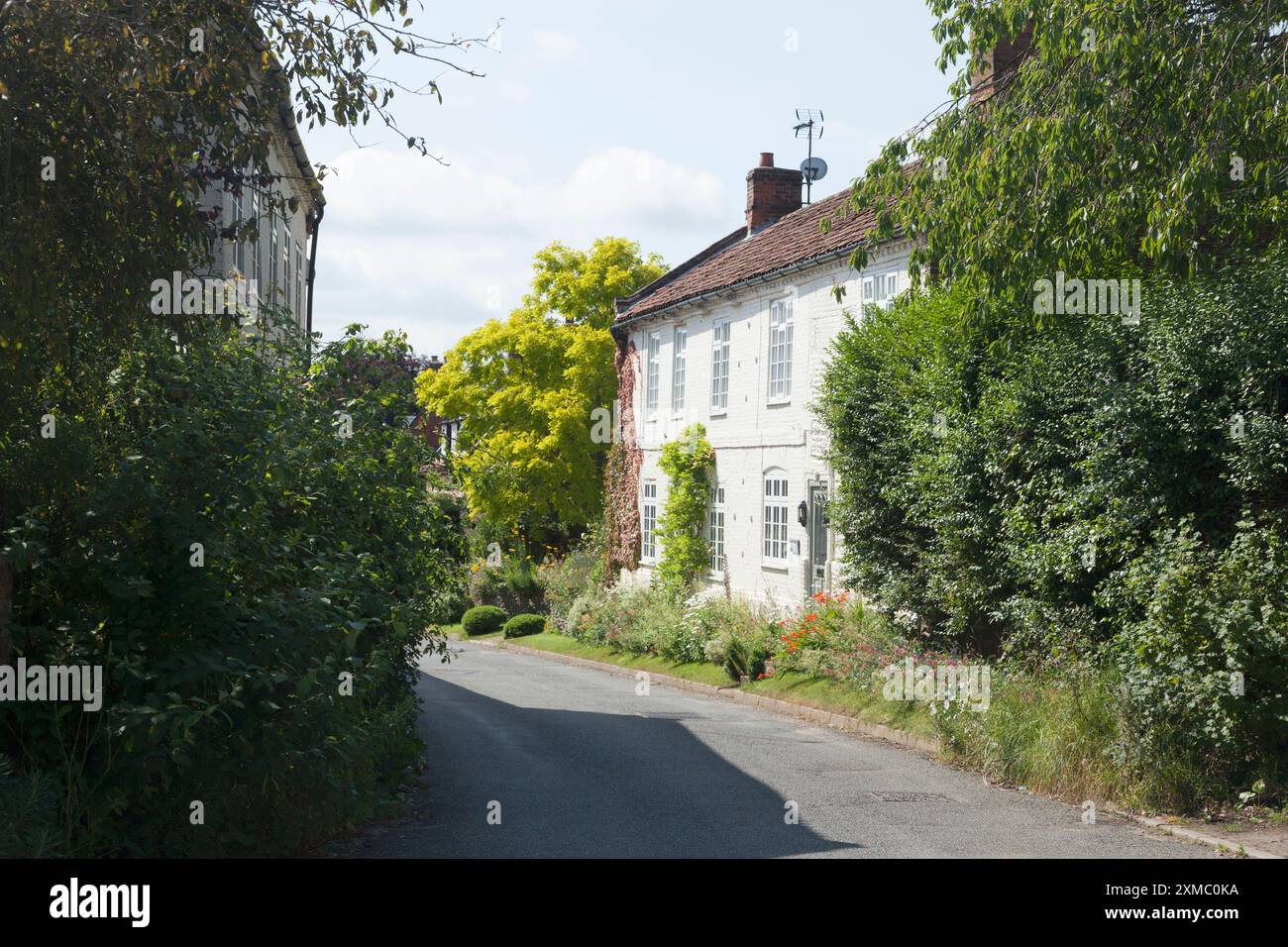 Das Weiße Haus in der Straße, tolles Schnarchen, Norfolk Stockfoto