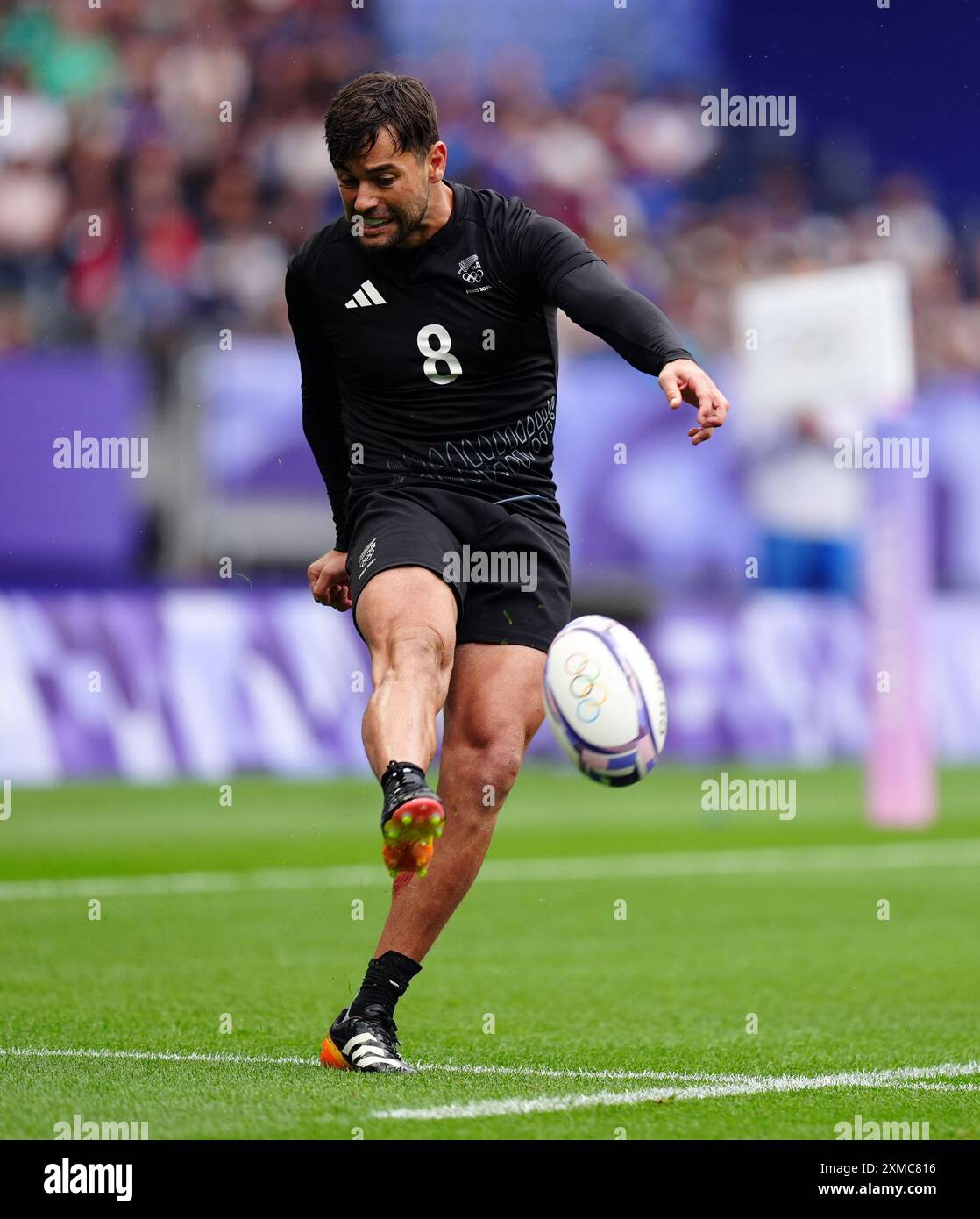 Xxxxxx während des Rugby Sivens Spiels im Stade de France am ersten Tag der Olympischen Spiele 2024 in Frankreich. Bilddatum: Samstag, 27. Juli 2024. Stockfoto