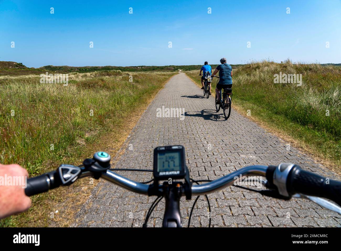 Nordseeinsel Langeoog, Frühsommer, Radtour zum östlichen Ende der Insel, Niedersachsen, Deutschland Stockfoto