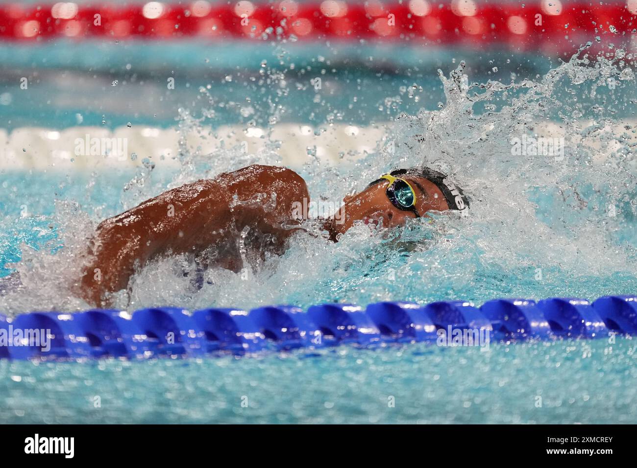 Parigi, Frankreich. Juli 2024. Sara Curtis aus Italien in Aktion bei den Olympischen Sommerspielen 2024, Donnerstag, 27. Juli 2024, in Paris, Frankreich. (Foto: Gian Mattia D'Alberto/LaPresse) Credit: LaPresse/Alamy Live News Stockfoto