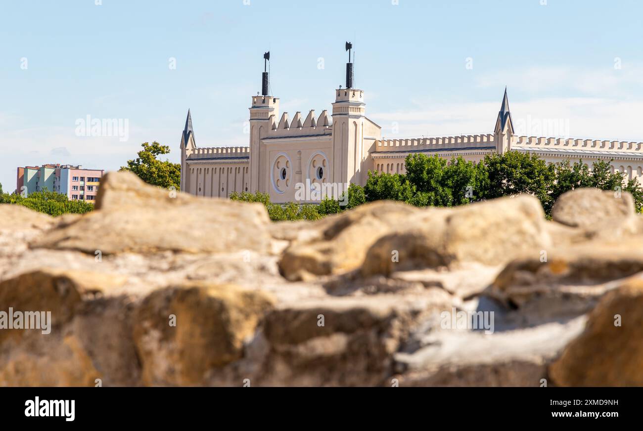 24. Juli 2024 Lublin Polen. Foto von der Reise. Stadtarchitektur. Schloss Stockfoto