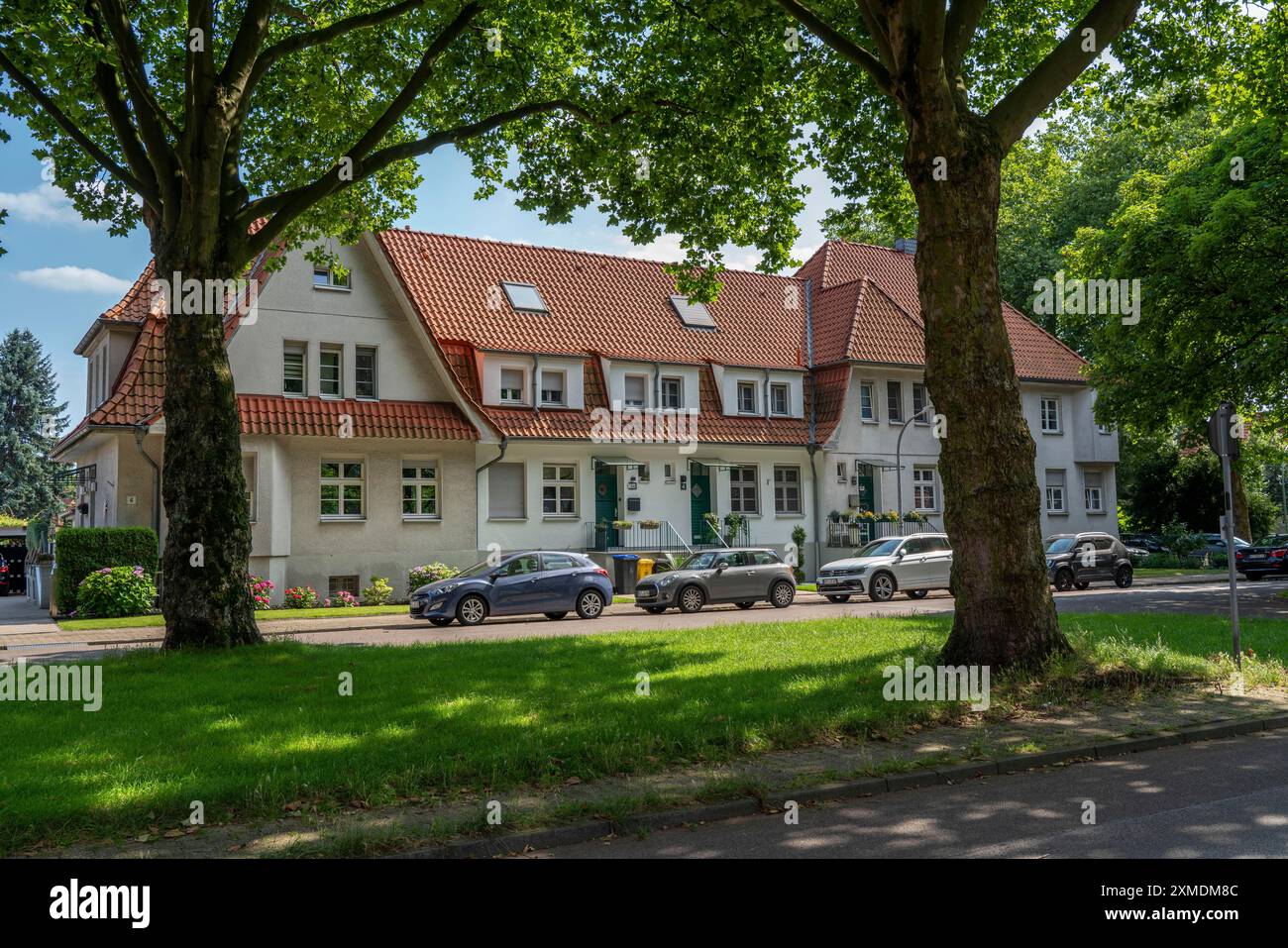 Arbeiterwohnheim Gartenstadt Welheim in Bottrop Stockfoto