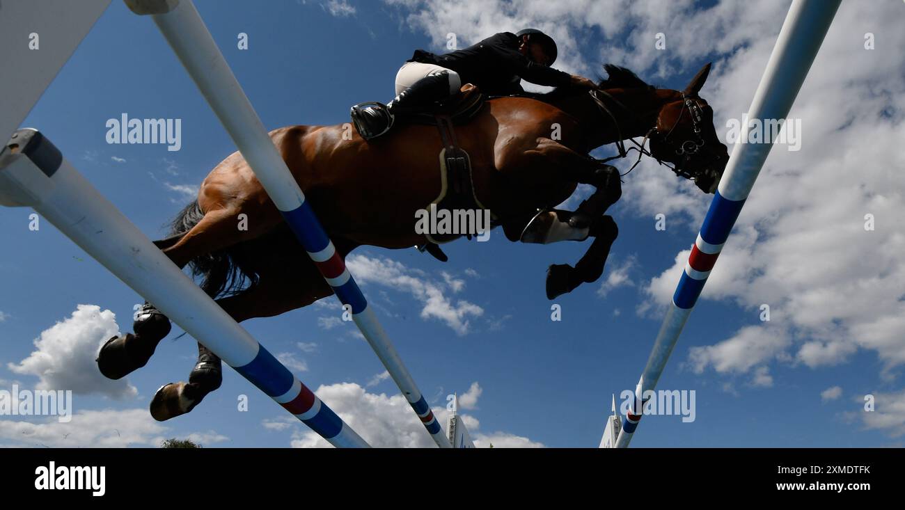 Juli 2024 Agria Royal International Horse Show. Hickstead Showground UK. Der Queen Elizabeth II Cup. Quelle: Leo Mason ALAMY Live & Sport. Stockfoto