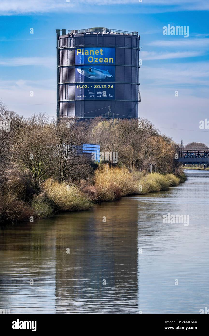 Ausstellung Plante Ozean im Gasometer in Oberhausen stehen die Ozeane der Welt in ihrer fragilen Schönheit im Mittelpunkt der neuen großformatigen Ausstellung Stockfoto