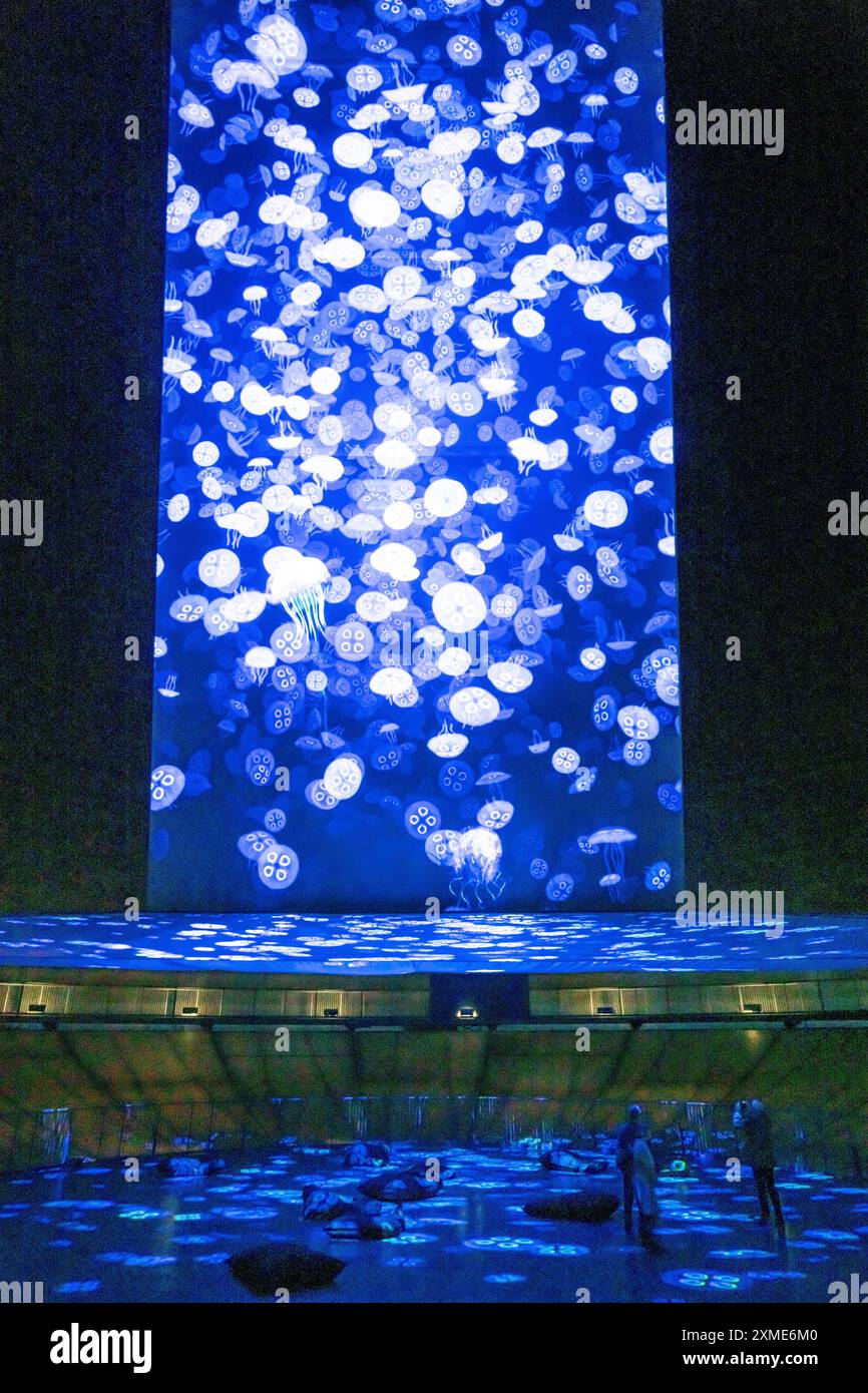 Ausstellung Plante Ozean im Gasometer in Oberhausen stehen die Ozeane der Welt in ihrer fragilen Schönheit im Mittelpunkt der neuen großformatigen Ausstellung Stockfoto