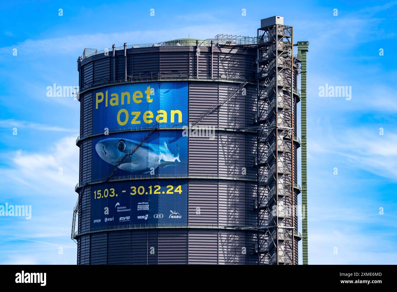 Ausstellung Plante Ozean im Gasometer in Oberhausen stehen die Ozeane der Welt in ihrer fragilen Schönheit im Mittelpunkt der neuen großformatigen Ausstellung Stockfoto