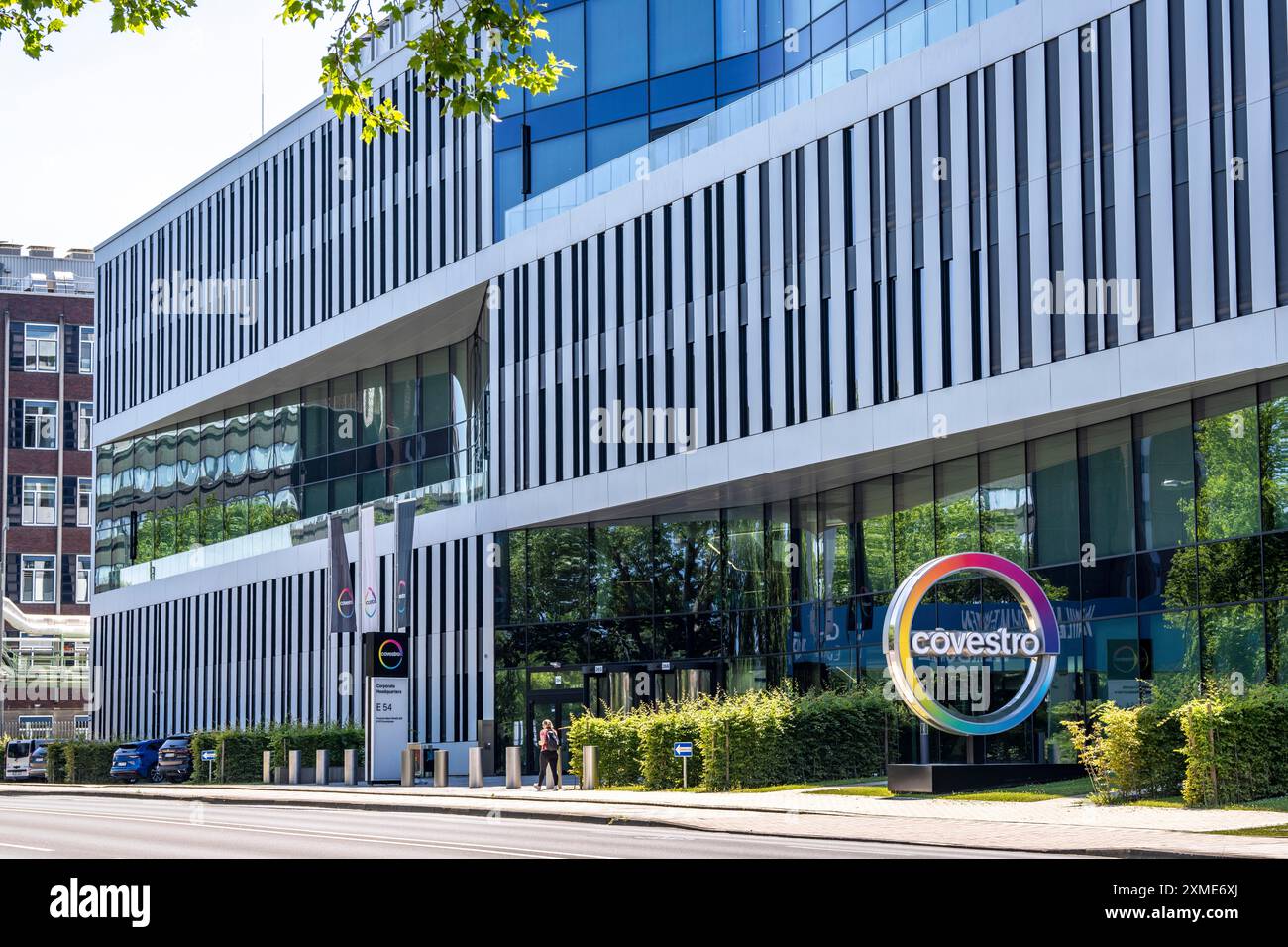 Hauptsitz der Covestro AG in Leverkusen, Chempark, Nordrhein-Westfalen Stockfoto