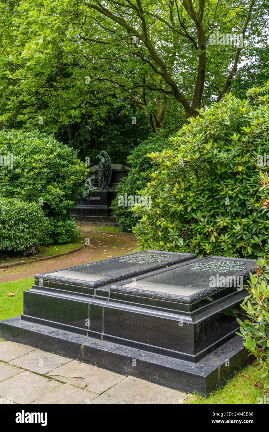 Friedhof Bredeney, Familienfriedhof Krupp, Essen, Nordrhein-Westfalen Stockfoto